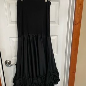 Black Flamenco practice skirt or petticoat